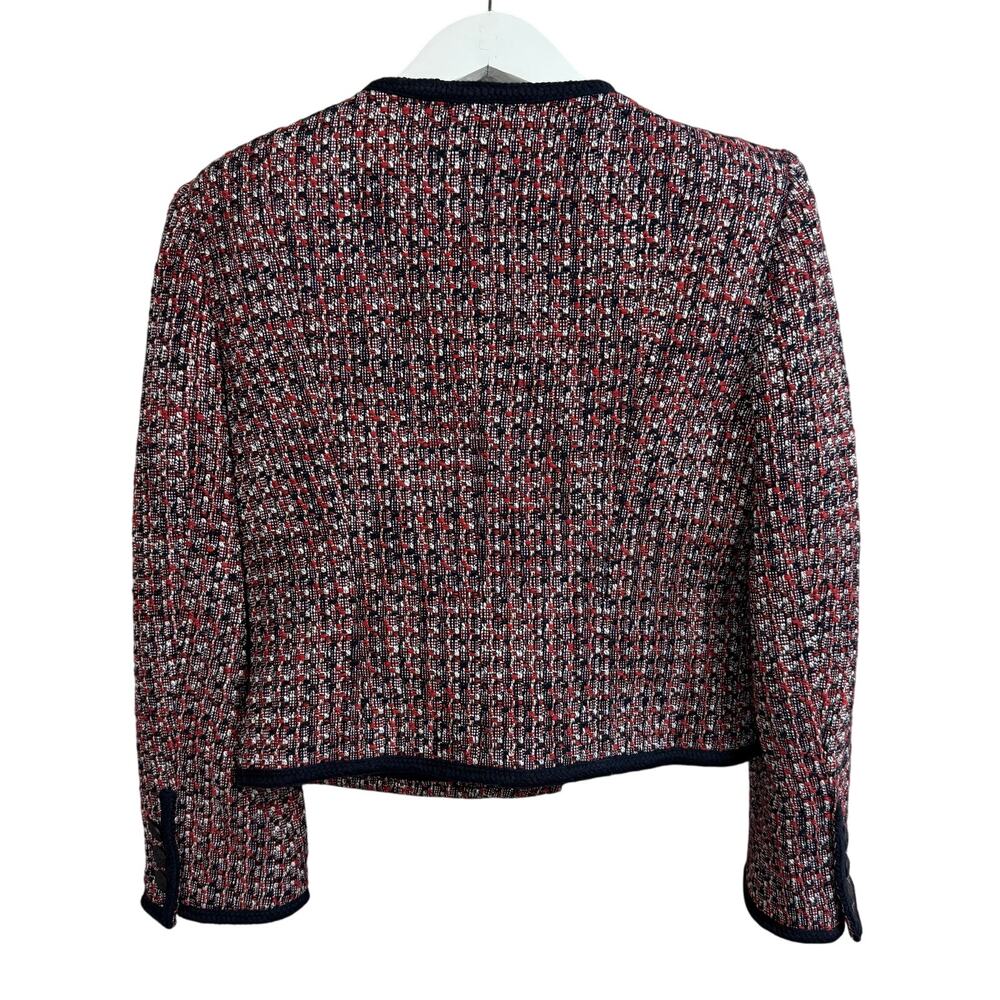 VERONICA BEARD Ceres Metallic Cotton Blend Tweed Jacket - Picture 10 of 11